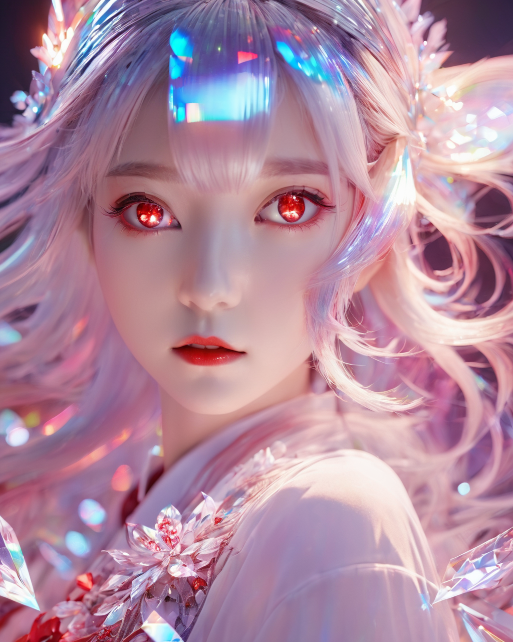 06154-3788226400-_lora_xl-holographic-全息V20_0.9_,holographic,1girl,high quality exquisite wallpaper,wide_shot,red eyes,white hair,.png